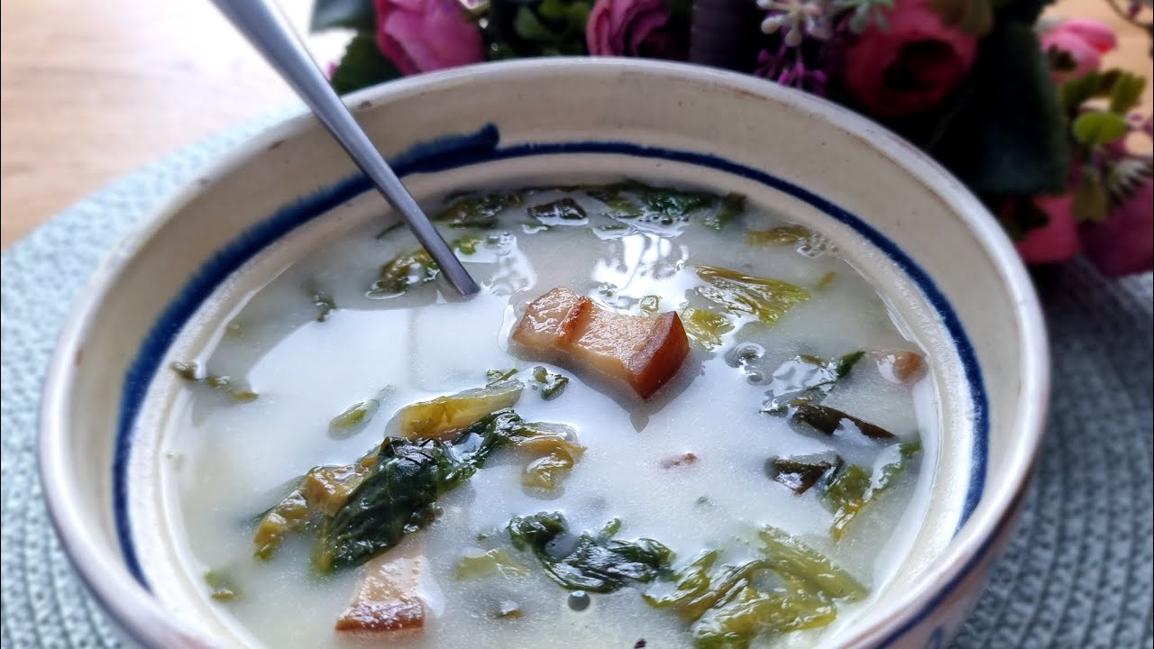 Ciorba de salata verde 🥬🥣 | Ciorba rapida de salata verde cu slanina@alinainbucatarie