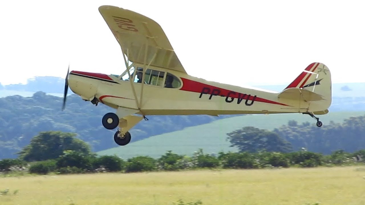 Single Engine Airplanes Taking Off and Landing Video