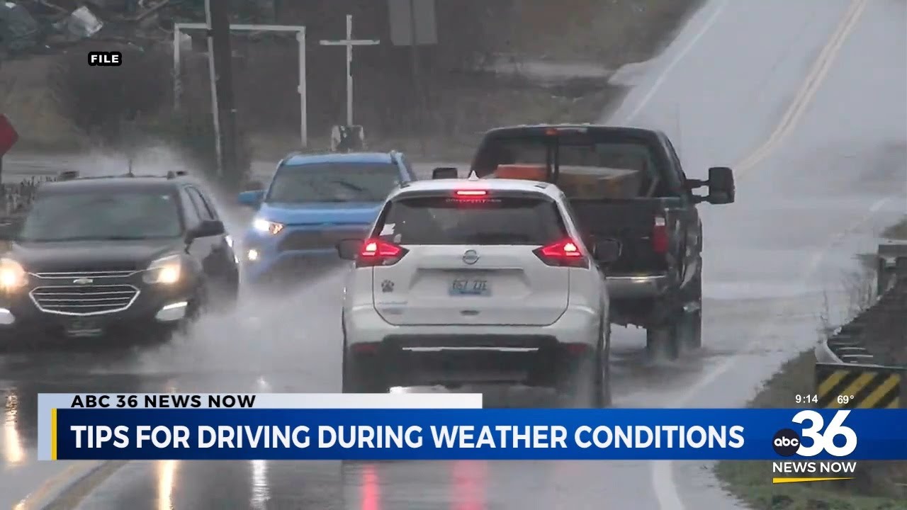 Tips for driving during bad weather conditions