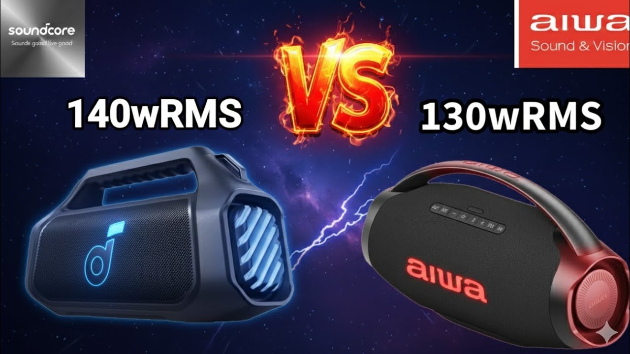 AIWA Party Power Boombox (AWH51BT) 🆚 Souncore Boom 2 Plus! Ganó fácilmente! 