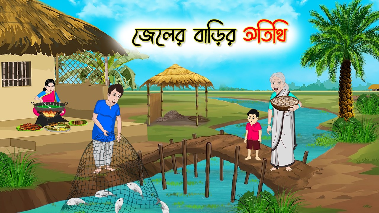 Guest in the Jail House | Bangla Moral Story | Bangla Cartoon | Rupkothar Golpo