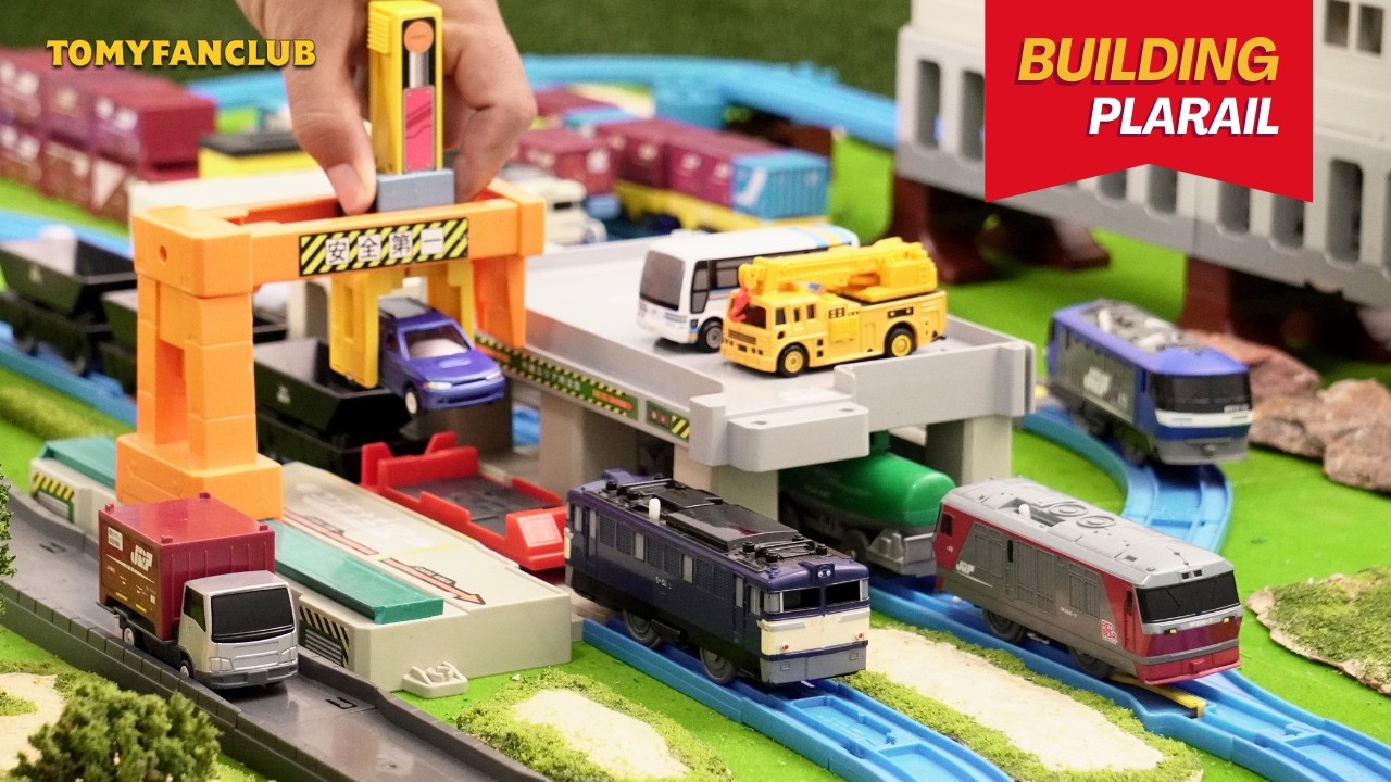 Plarail Freight Terminal Layout Car Loading Station, Container Yard and Train Depot