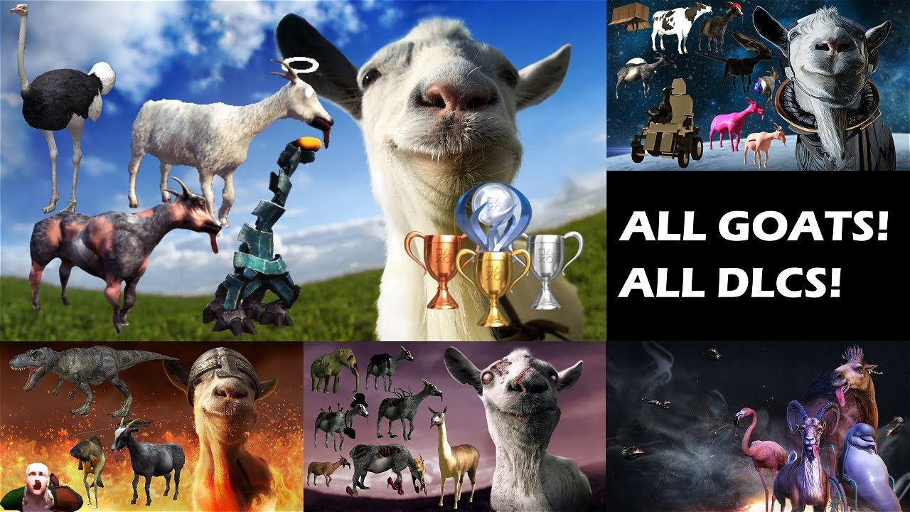 Goat Simulator: The GOATY - How to unlock ALL Goats/Mutators! [PS4]