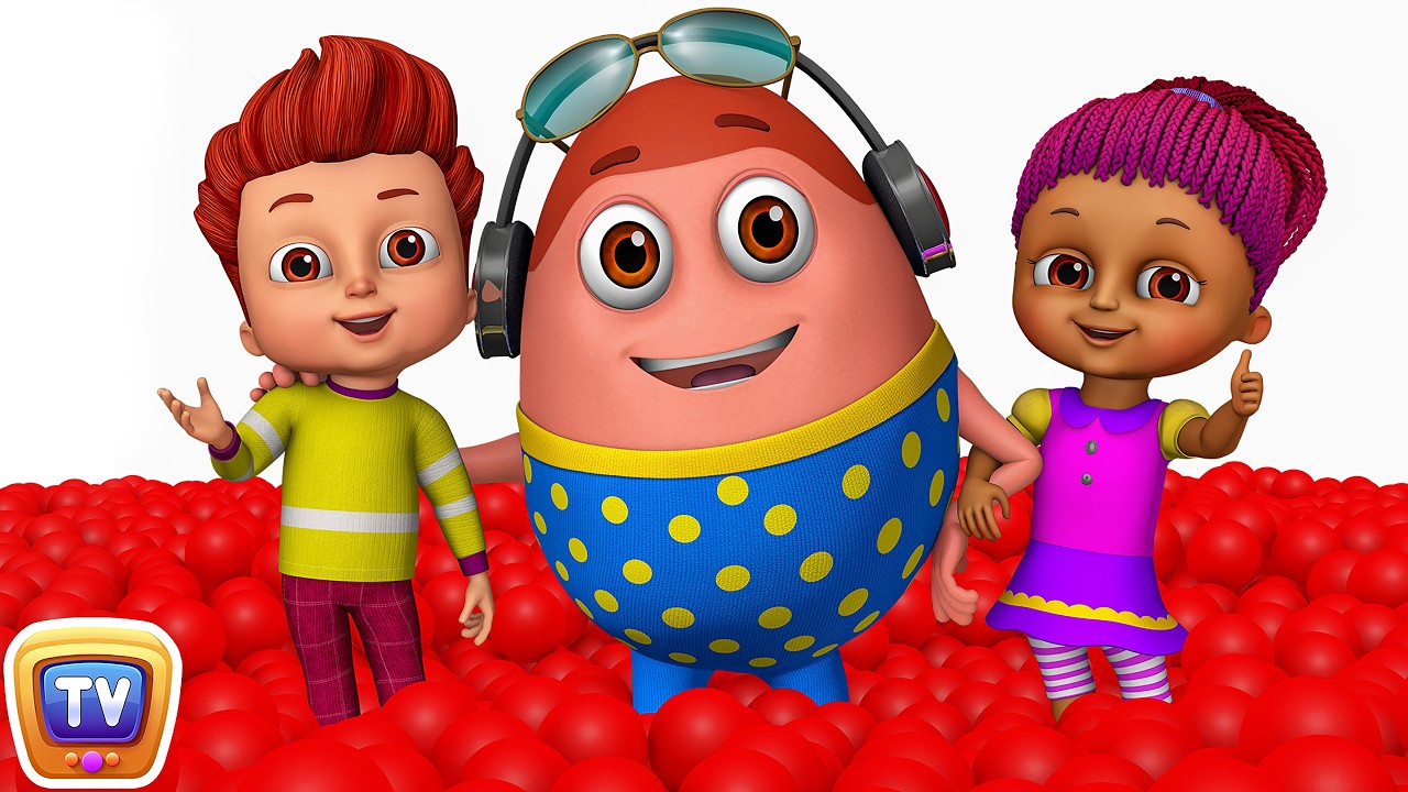Kids play in HUGE Gumball Machine, Ball Pit and Surprise Eggs to Learn Color Red | ChuChu TV Funzone