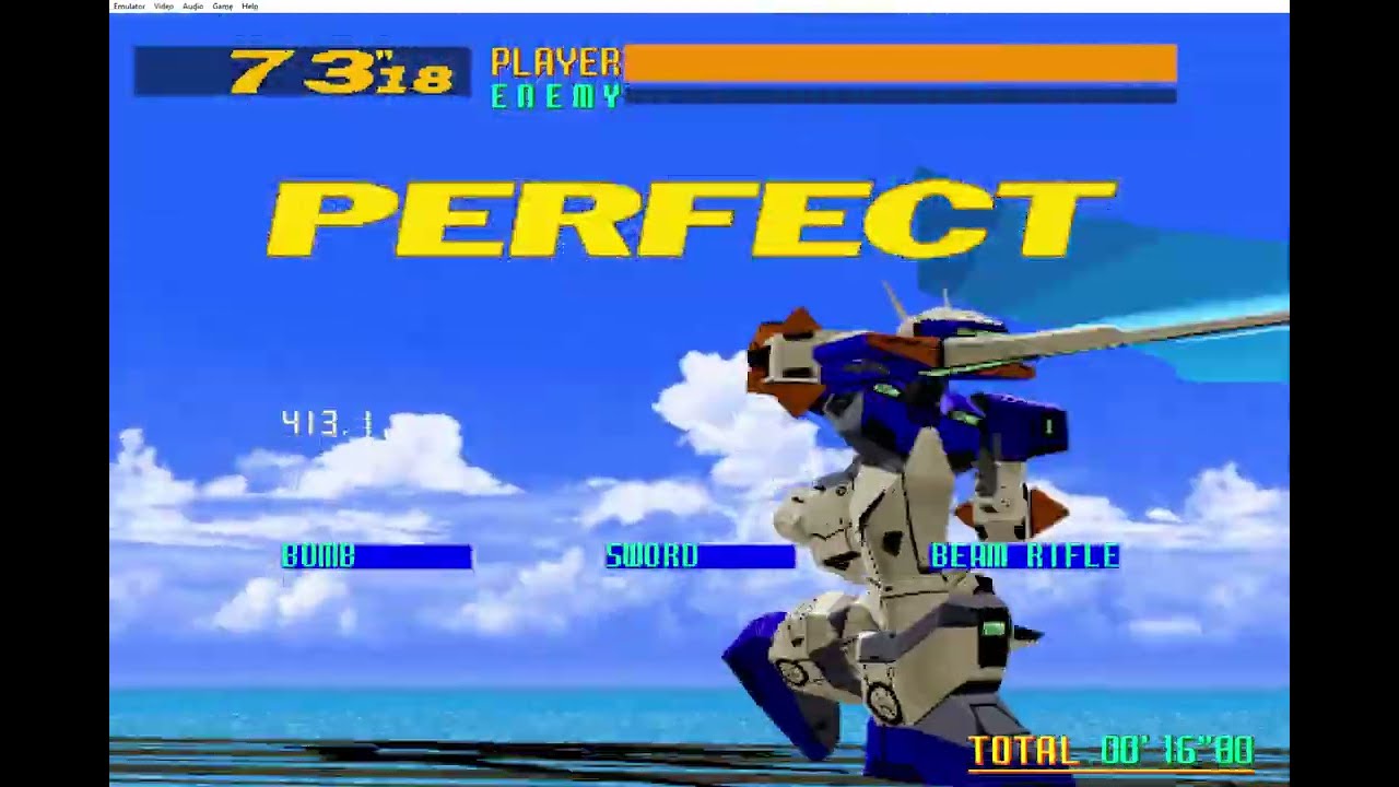 Sega Model 2 Virtual-On playthough