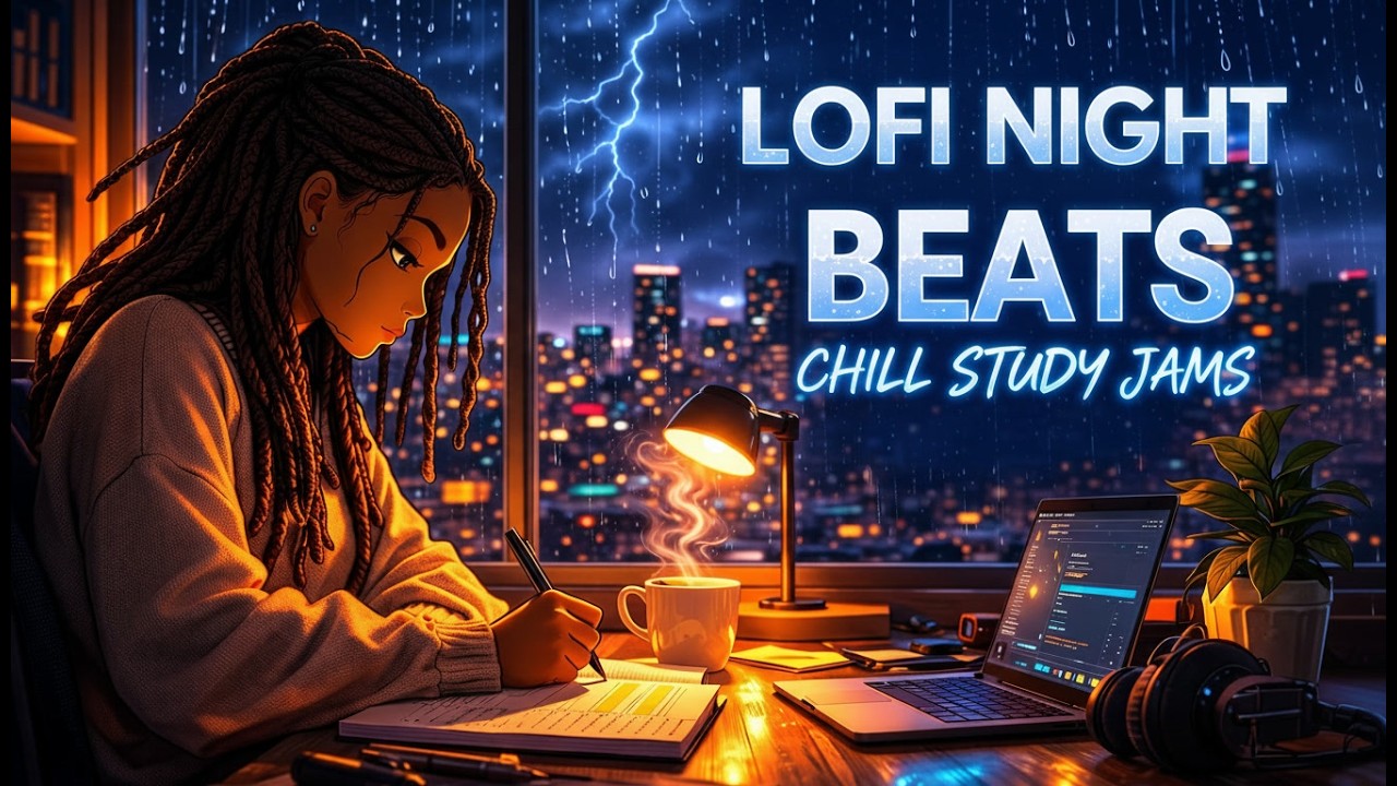 2:22 AM and It's Raining 🌧 LoFi Study Beats for Deep Focus