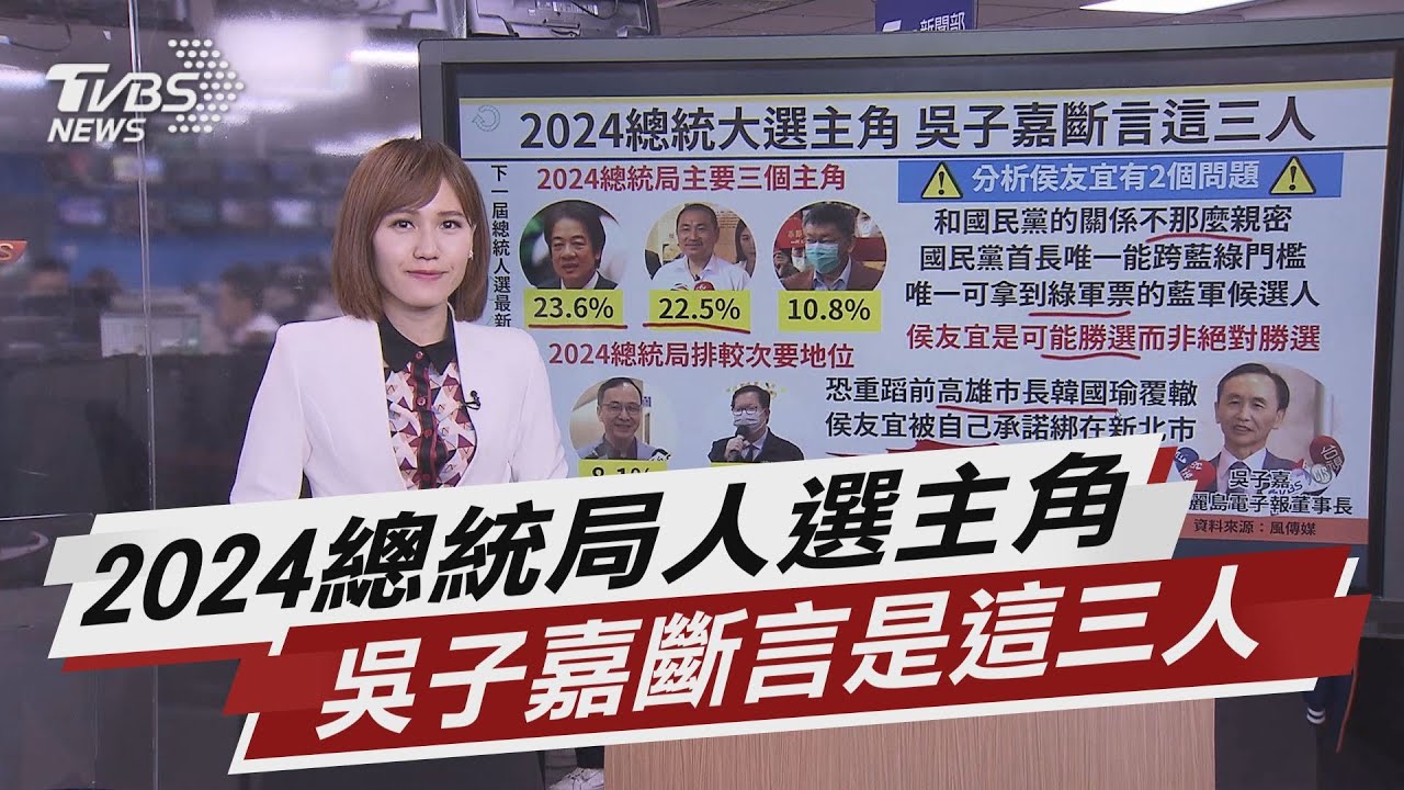 2024總統大選主角 吳子嘉斷言是這三個人 【TVBS說新聞】20210429