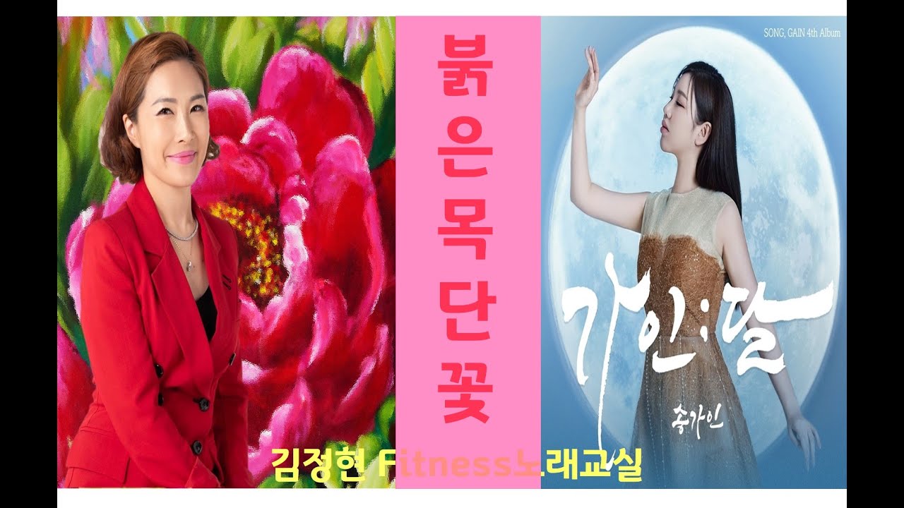 붉은 목단꽃- 송가인- 김정현 Fitness 노래교실- Fm, F#m, Gm, Dm(남자)