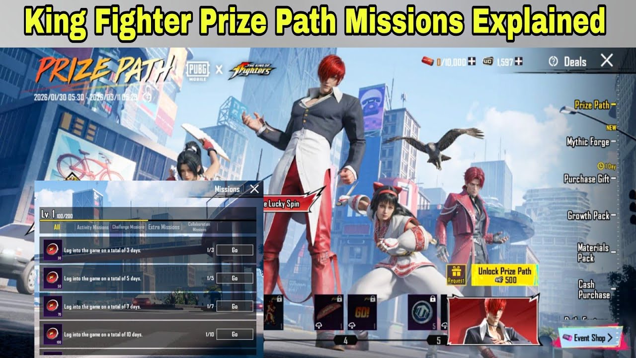King Fighter Prize Path Missions EXPLAINED 👑🔥 | Complete All Tasks FAST!