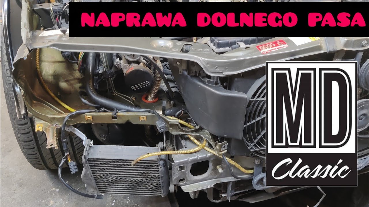 Mercedes 126 SEL SE SEC Naprawa dolnego pasa