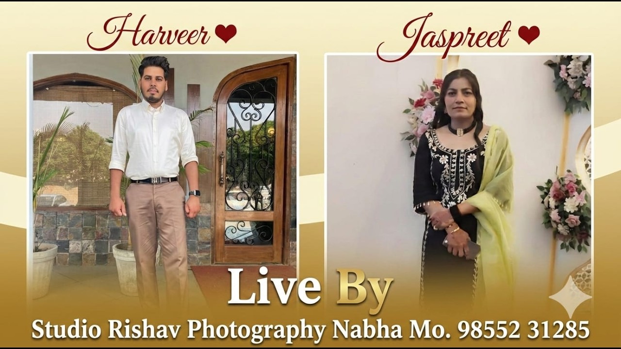 Harveer ❤️ Jaspreet Live Wedding Ceremony 20-2-26 Studio Rishav Photography Nabha Mo. 98552 31285