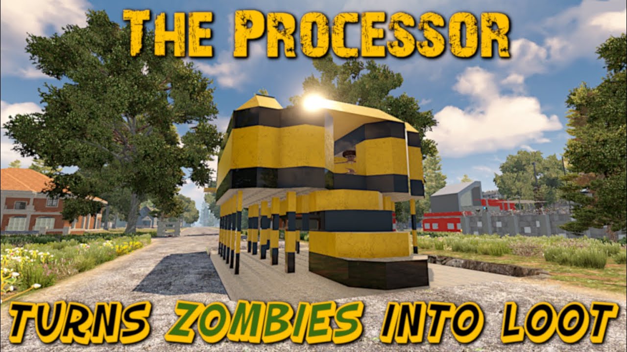 7 Days to Die | The Processor | Turns Zombies into Loot | Hands Free Way to Deal With Endgame Demos