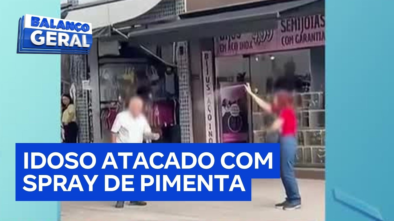 Idoso &eacute; atacado com spray de pimenta durante discuss&atilde;o com mulher em SP