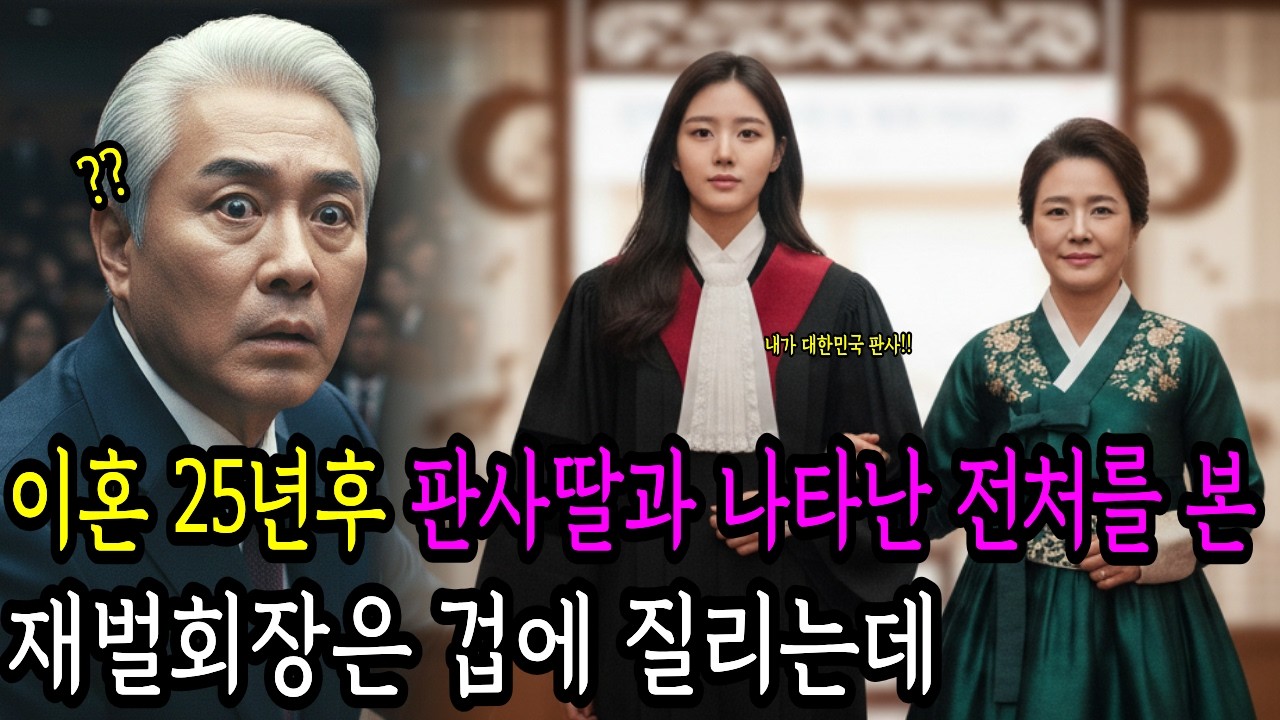 이혼 25년 후 판사 딸과 나타난 전처를 본 재벌 회장은 겁에 질리는데 | 오디오북 | 감동사연 | 사연라디오