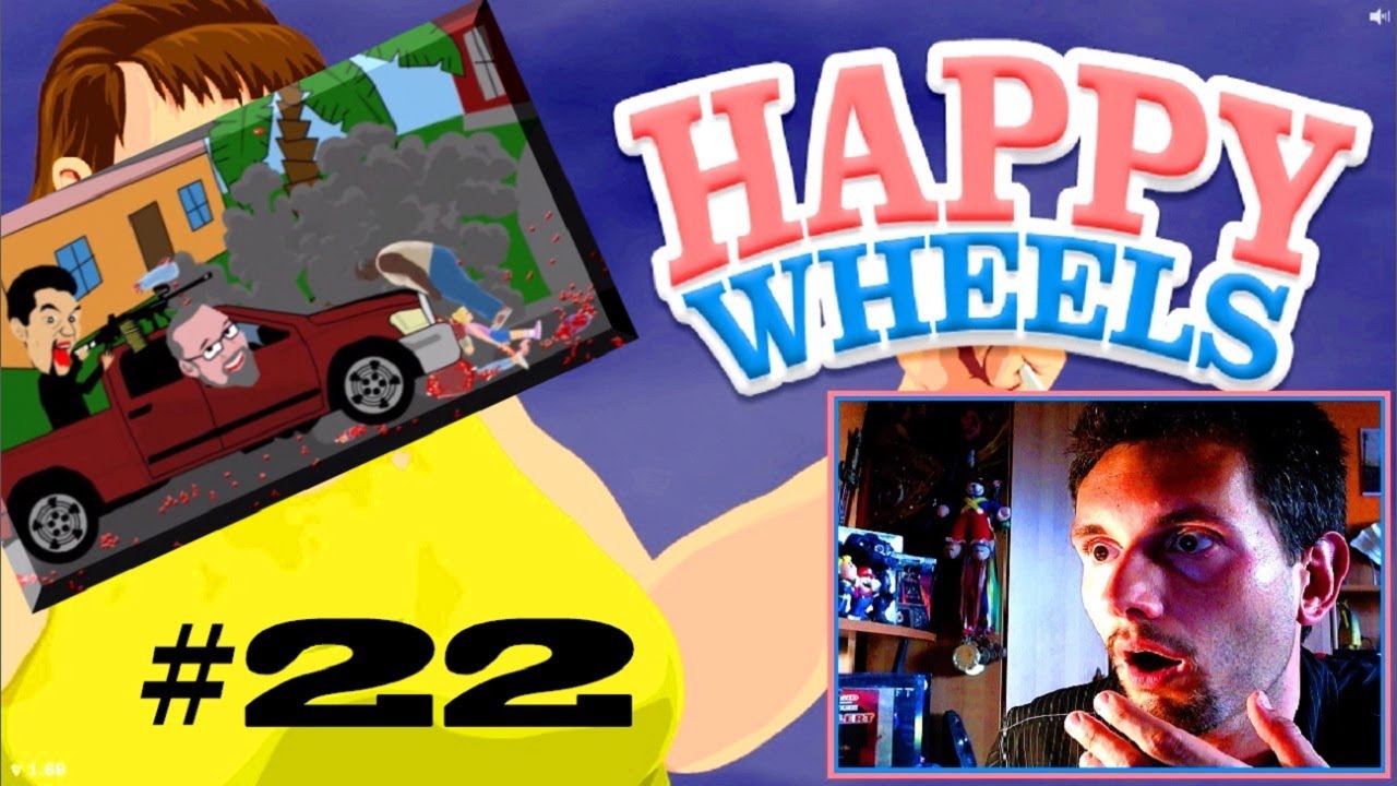 Happy Wheels #22 Nienawidzę kolejek!!! (Roj-Playing Games!)