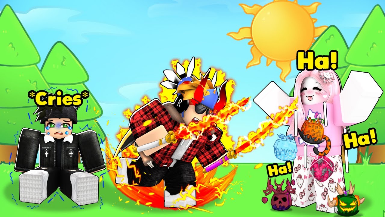 His DREAM GIRL Just SCAMMED My BIGGEST HATER... (ROBLOX BLOX FRUIT)