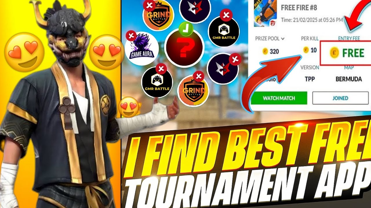 I Find Best Free Tournament App💰 Entry ₹0 🤯 Per Kill ₹ 5 🏆| Best  Tournament App Ever..⁉️Free Fire 🔥