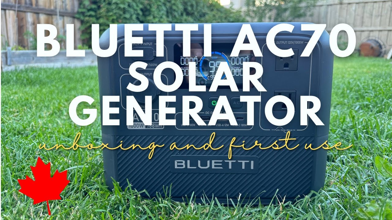 Bluetti AC70 with 100W Solar Panel is all you need! | Camping | Unboxing