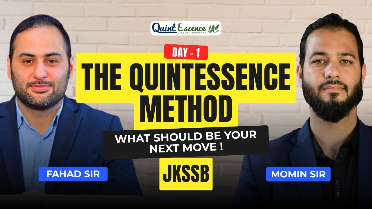 JKSSB Demo Class Day 1 | New Pattern Strategy Begins