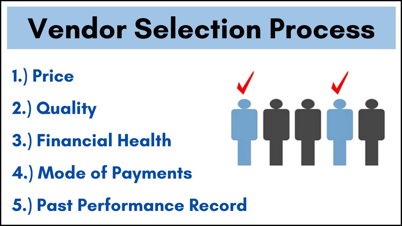 No.86 ~ Vendor or Supplier Selection Process || Student Notes ||