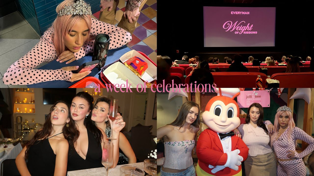 a week of celebrations | rina’s film screening, fuhzzie’s birthday, lubiana’s birthday 💕
