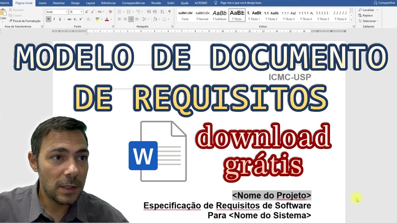 Modelo de Documento de Requisitos - Grátis e com link pra baixar
