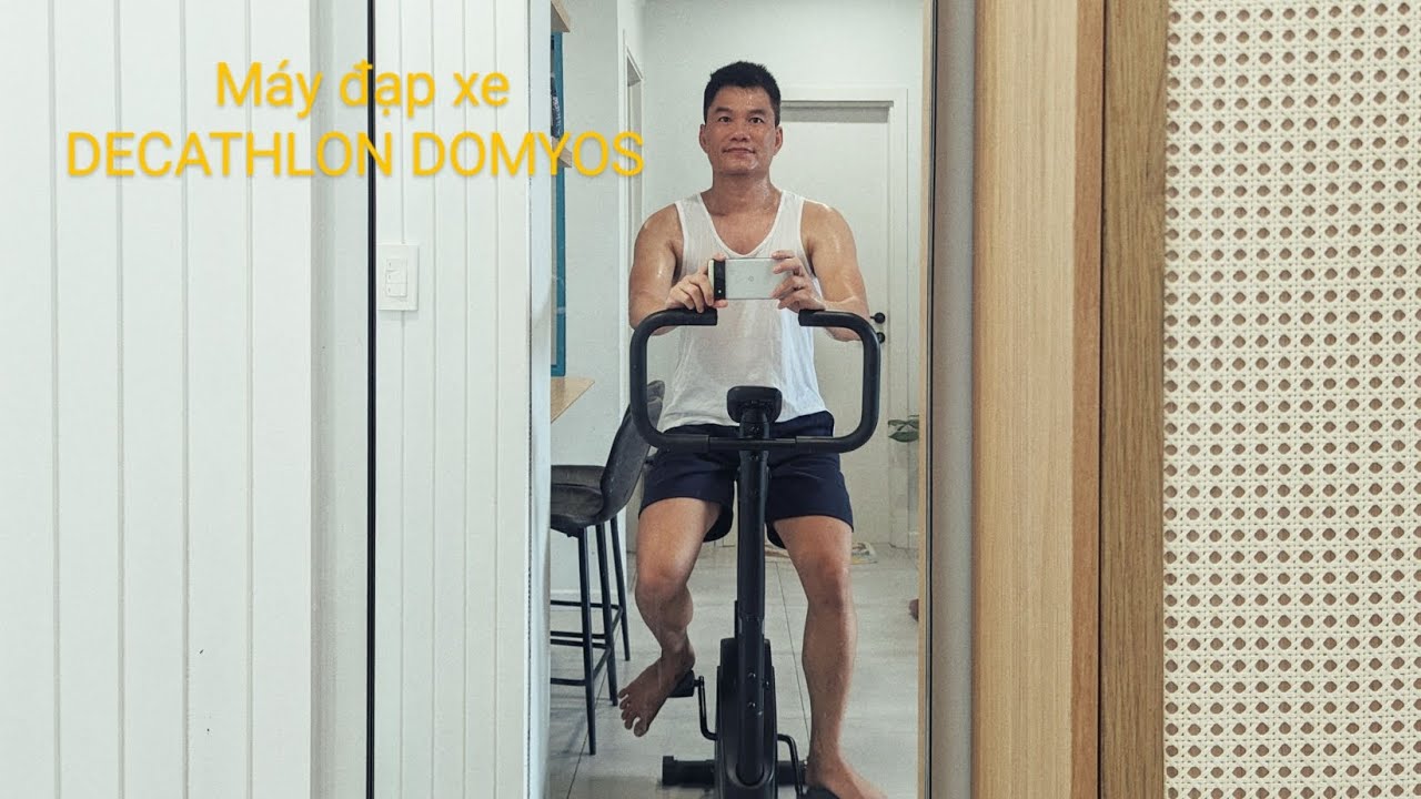Review  Máy đạp xe Essential DECATHLON DOMYOS #decathlon #domyos #maydapxe #xedaptrongnha