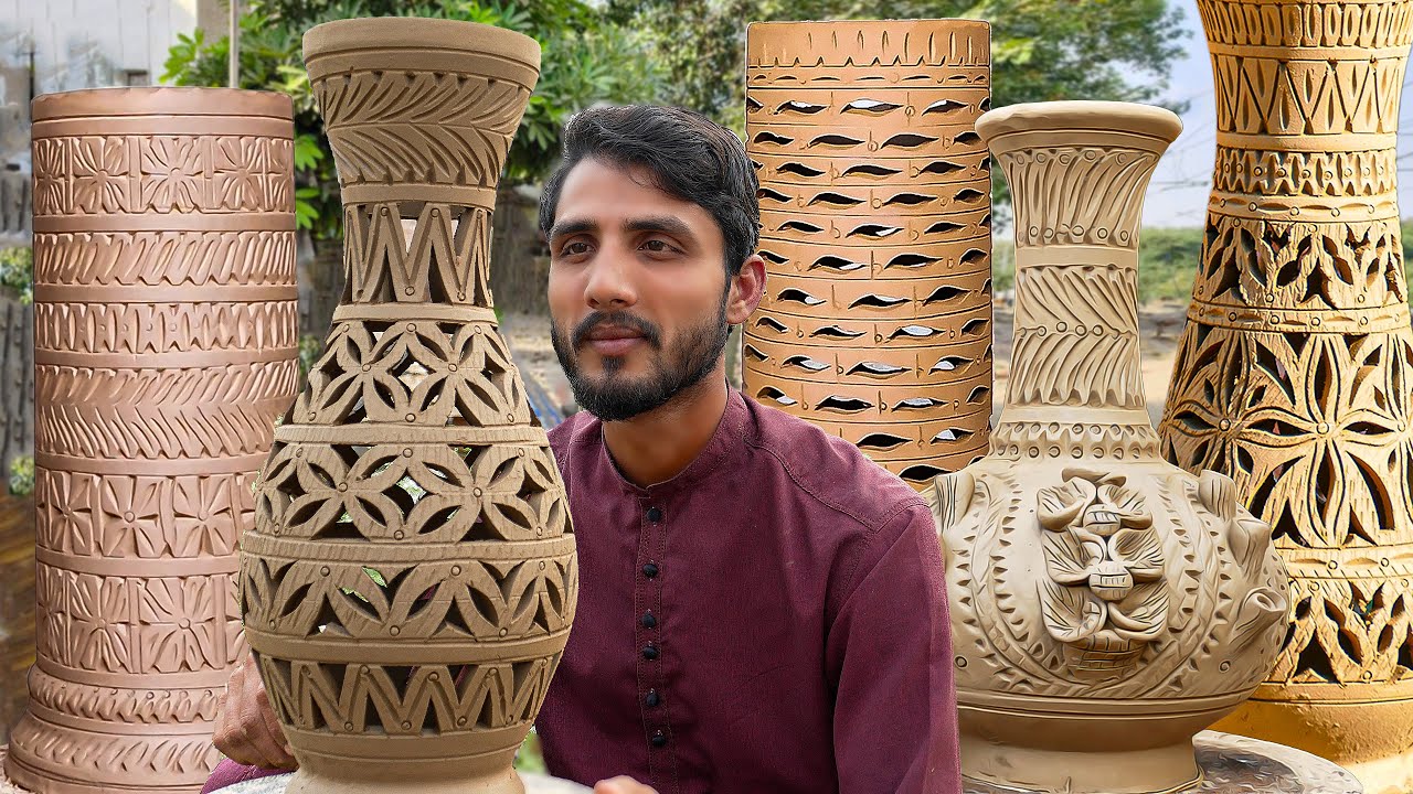 Clay Masterpieces: Six Designs Making Processes on Clay Pottery | How to Shape Magnificent Mud Vases