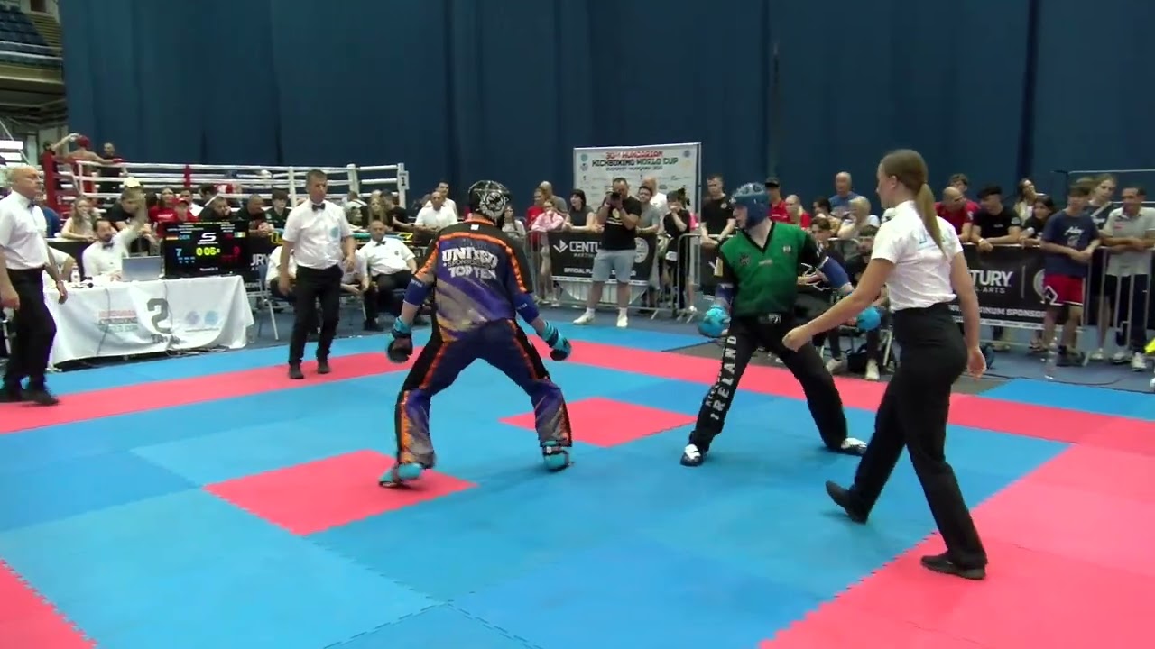 Матч «Юнайтед» против «БМА» — Кубок мира по кикбоксингу в Венгрии 2025 года.