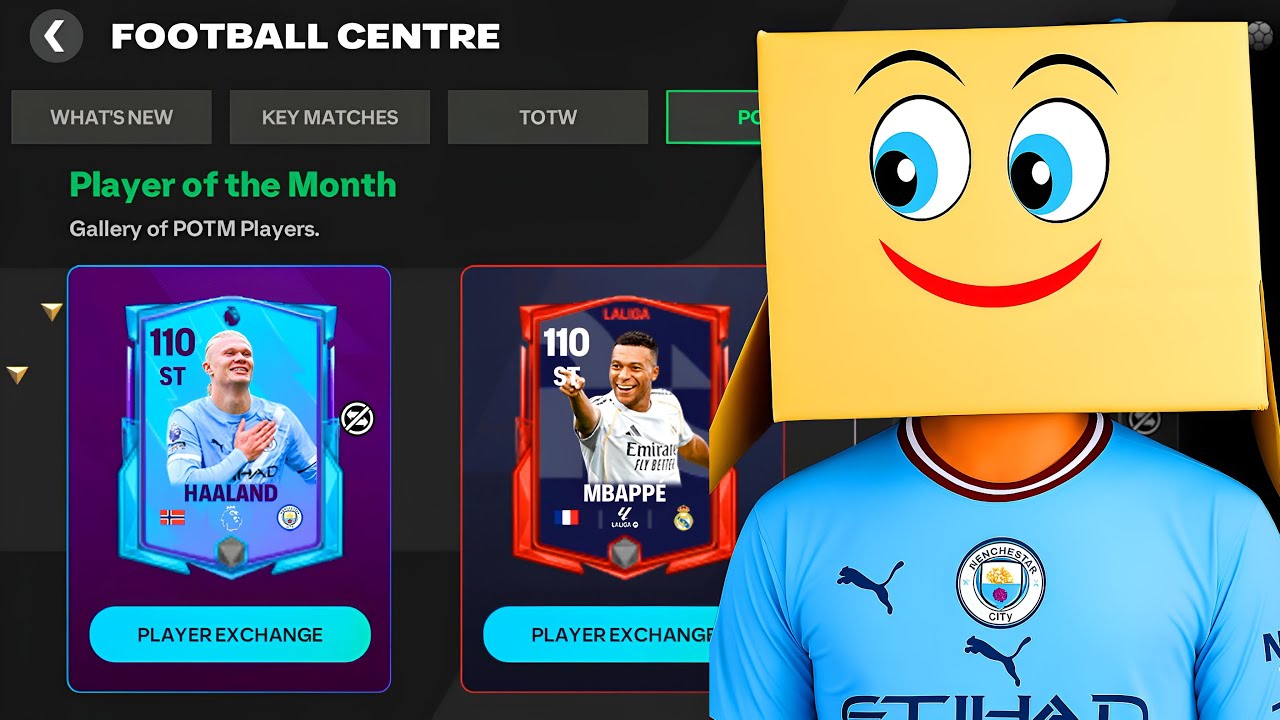 Try to Exchange New POTM Haaland & Mbappe Card in Hindi - FC Mobile