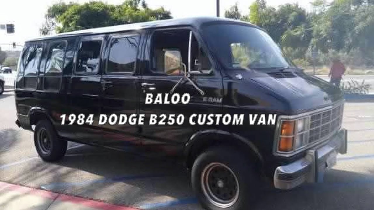 Кастомный фургон Dodge B250 Ram Van 1984 года выпуска. (BALOO)