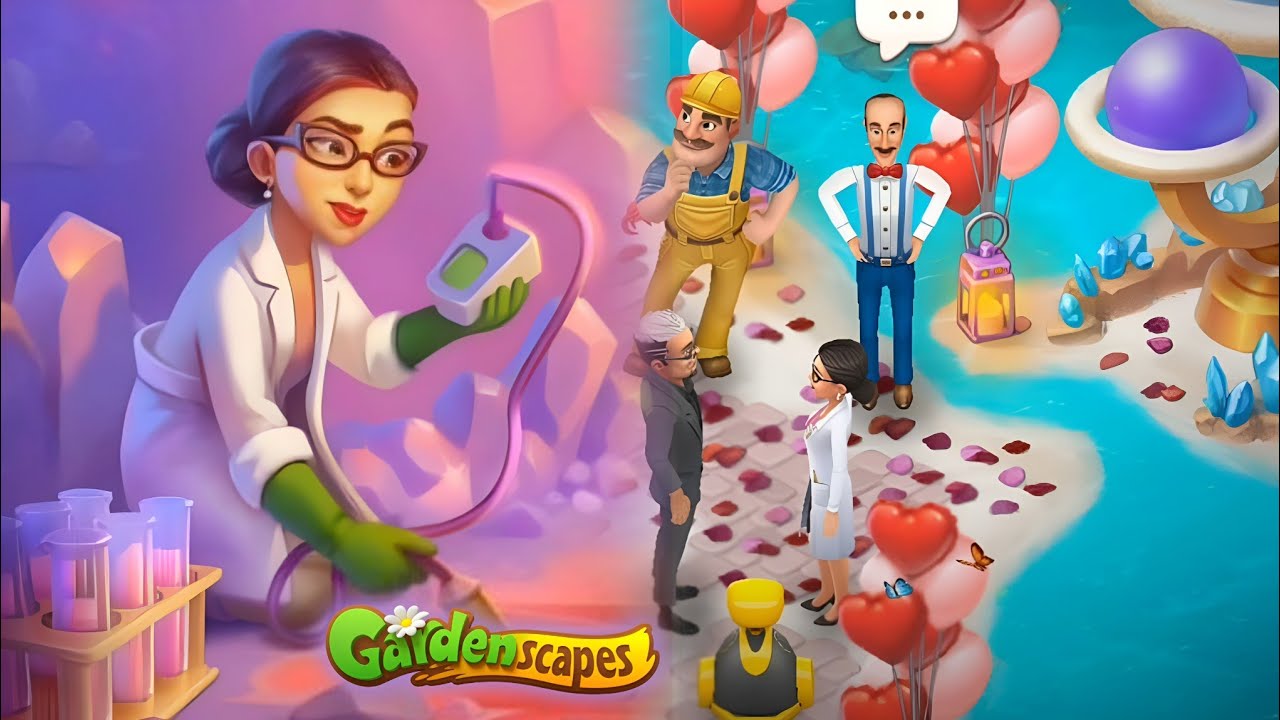 Restoring the Mineral Valley! Gardenscapes Day 1-6 Full Story New Area