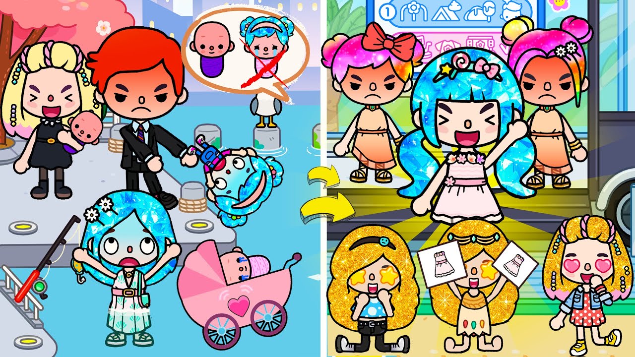 Mom Finds A Lost Baby. Sisters Are Jealous! | Sad Story | Toca Life Story | Toca Boca
