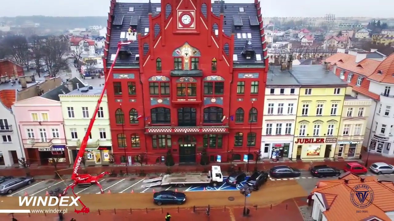 Podnośnik koszowy na gąsienicach 36 m - Windex Wynajem