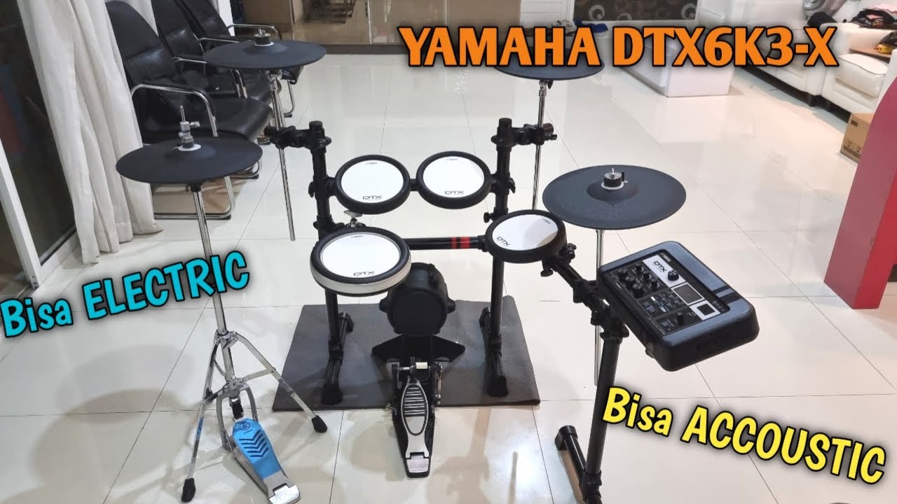 UNBOXING DRUM ELEKTRIK YAMAHA DTX6K3 X I BISA JADI DRUM AKUSTIK JUGA