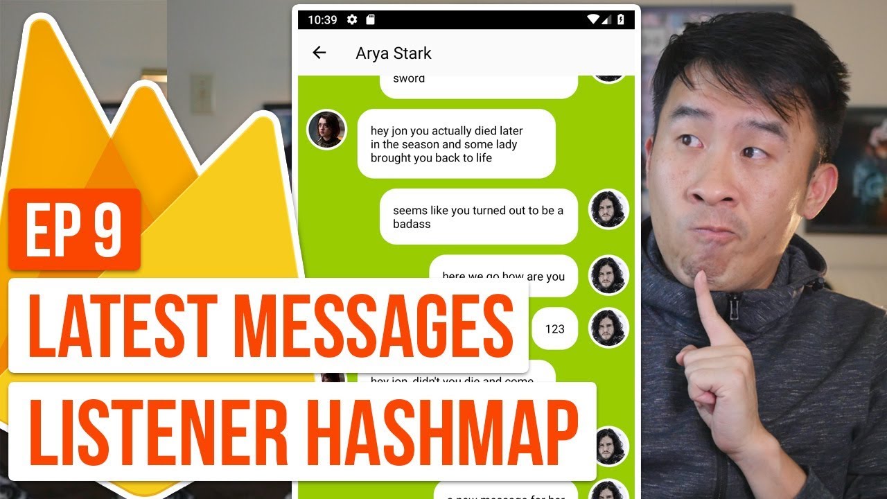 Kotlin Messenger 09: Latest Messages Listener with HashMap