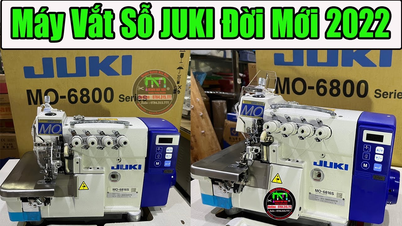 Review  Máy Vắt Sổ JUKI 6800 Đời Mới Nhất 2022 || #nganhmaymac