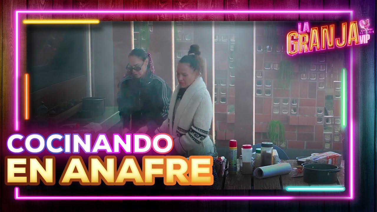 El primer día de los granjeros cocinando en el anafre