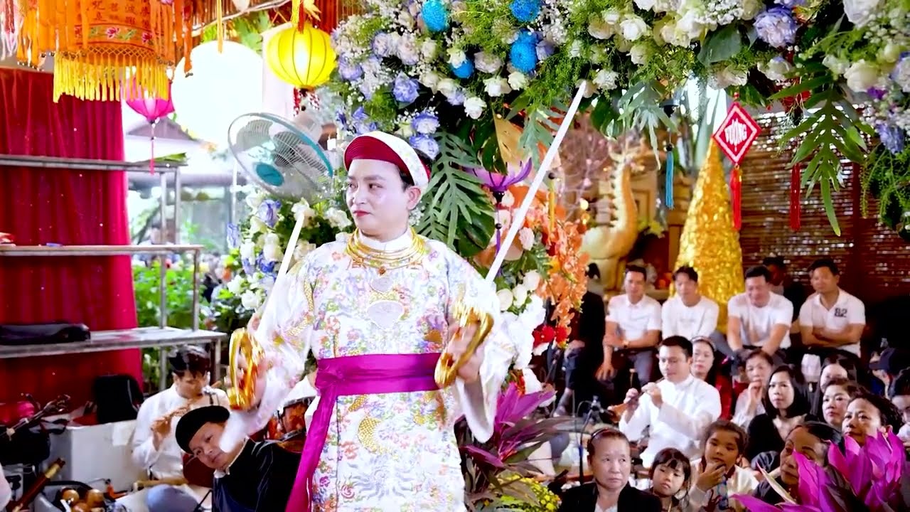 Quan Đệ Tam - Đồng thầy Nguyễn Văn Tuân - Lễ tạ tất niên Đền Mẫu Linh năm 2025
