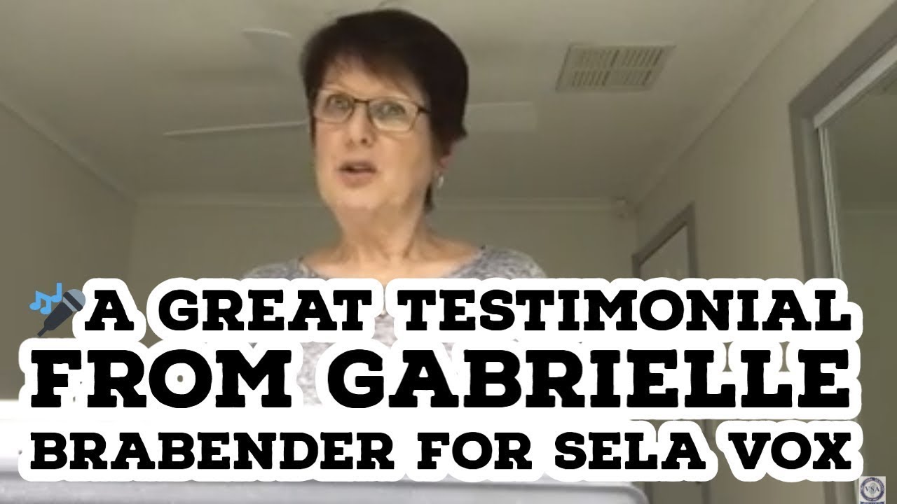 🎤A Great Testimonial From Gabrielle Brabender For Sela Vox