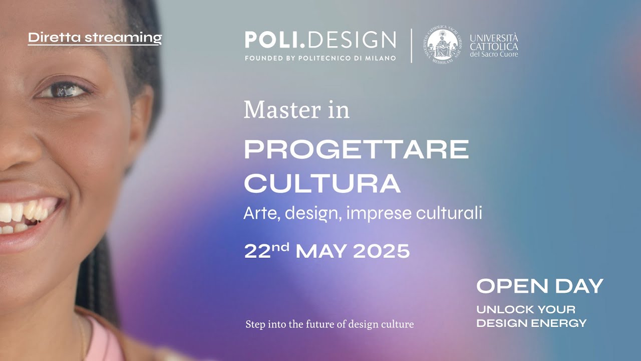 Master in Progettare Cultura. Arte, design, imprese culturali | POLI.design Open Day 2025