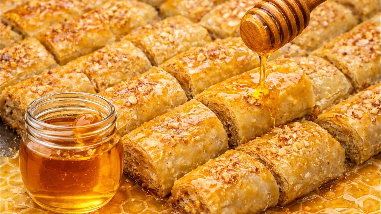 أسهل وأسرع حلوة معسلة ممكن توجديها رائعة في الشكل والمداق 