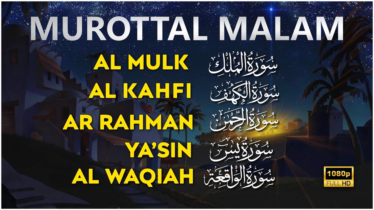 Suara Merdu | Murottal Surah Al Waqiah, Yasin, Ar Rahman, Al Mulk  Al Kahfi by Alaa Aqel