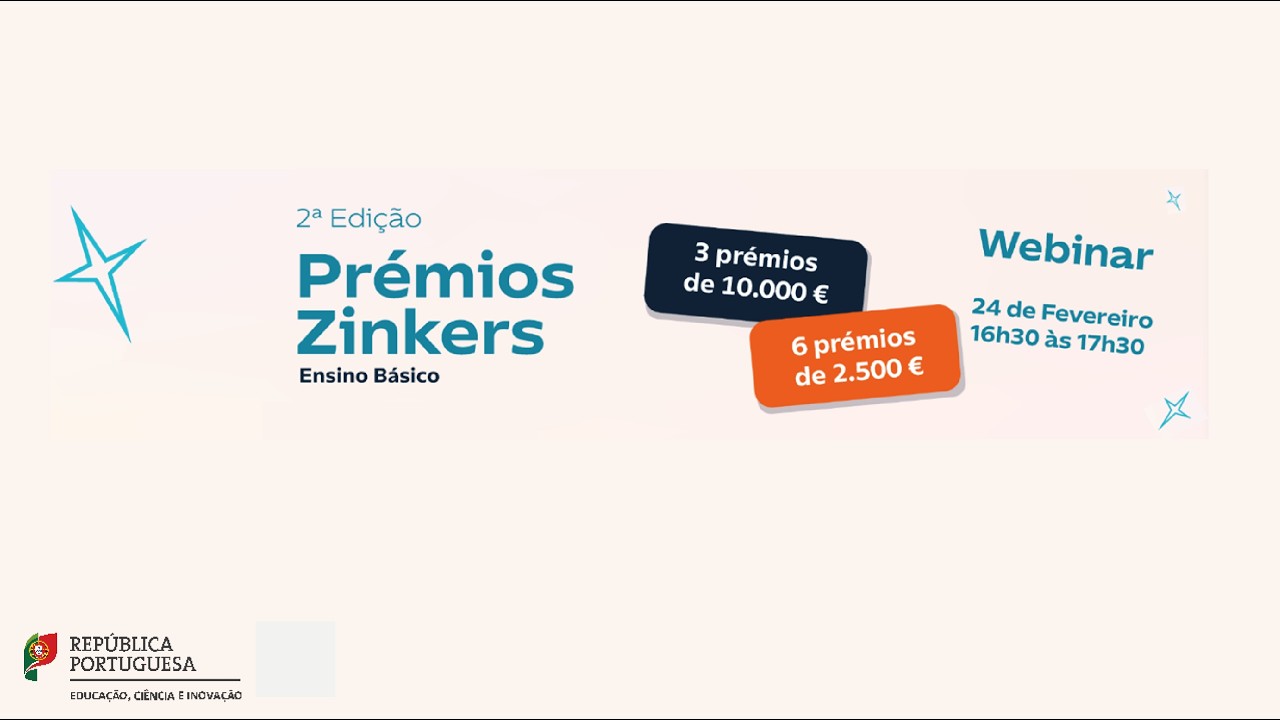 Webinar Prémios Zinkers   2ª edição