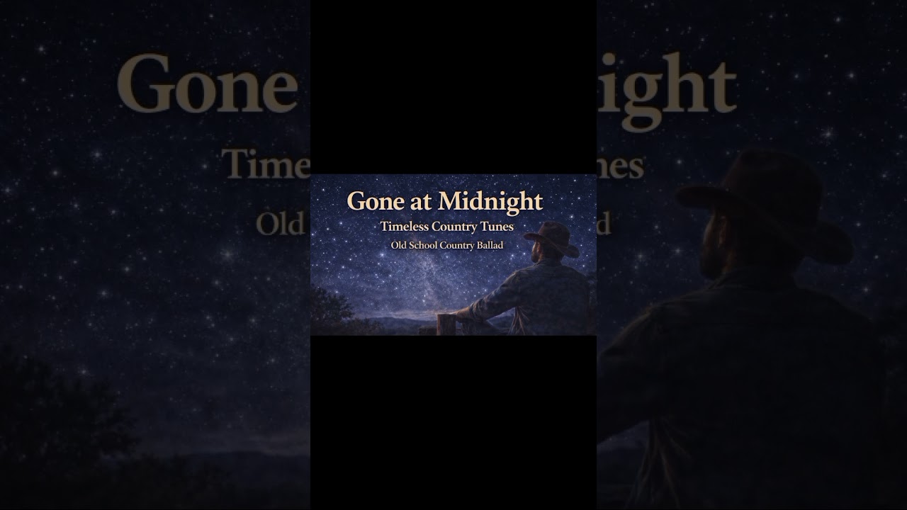Gone at Midnight - Old School Country Ballad - Lyrics video #timelesscountrytunes #countrymusic
