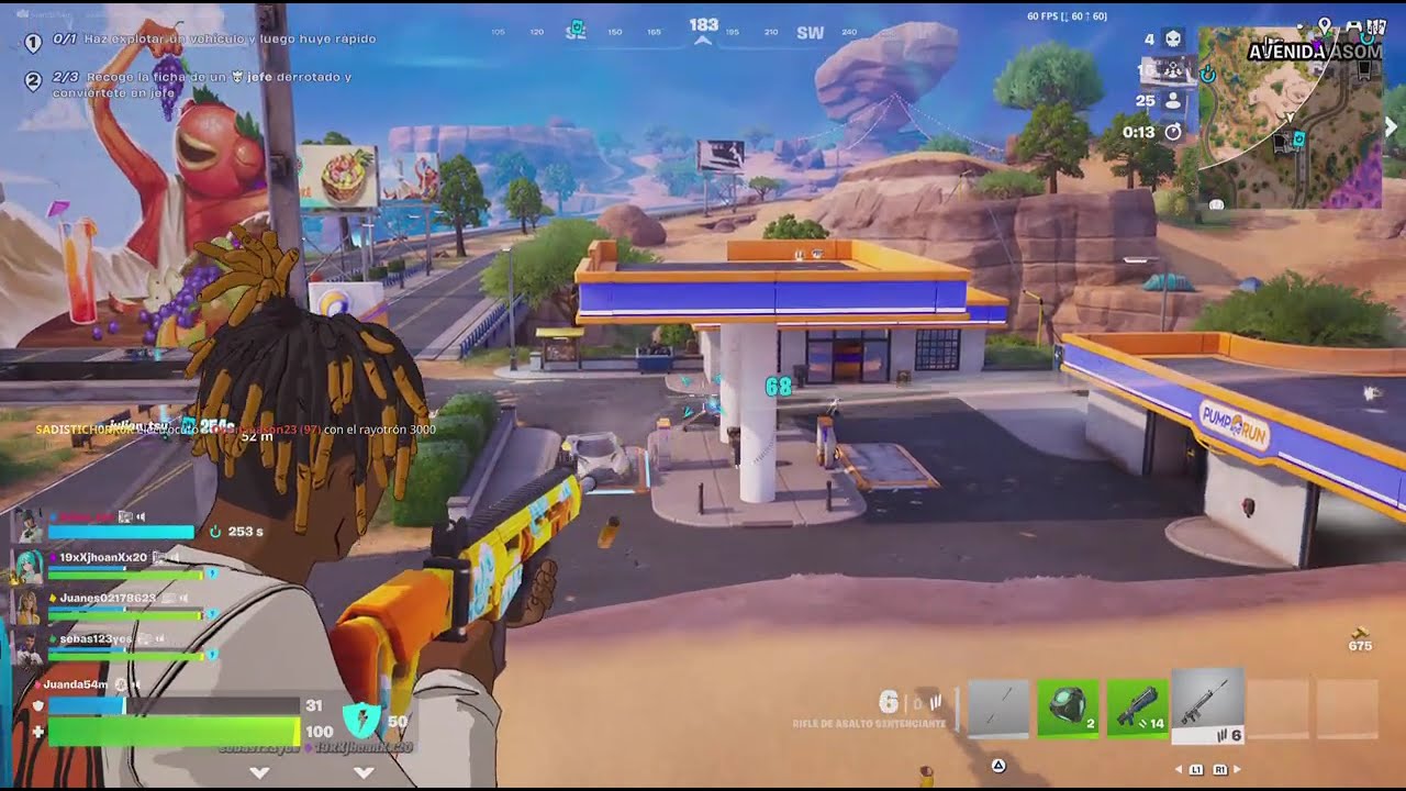 Jugando fortnite con los panas