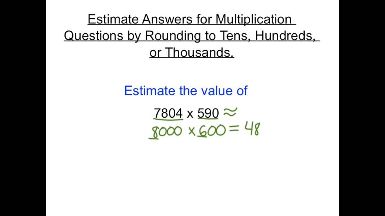Estimating Multiplication by 10, 100, and 1000s