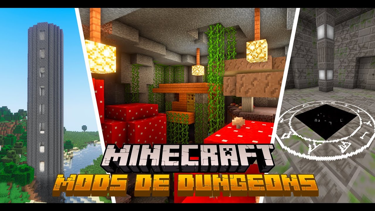 5 MODS DE DUNGEONS PARA MINECRAFT 1.12.2
