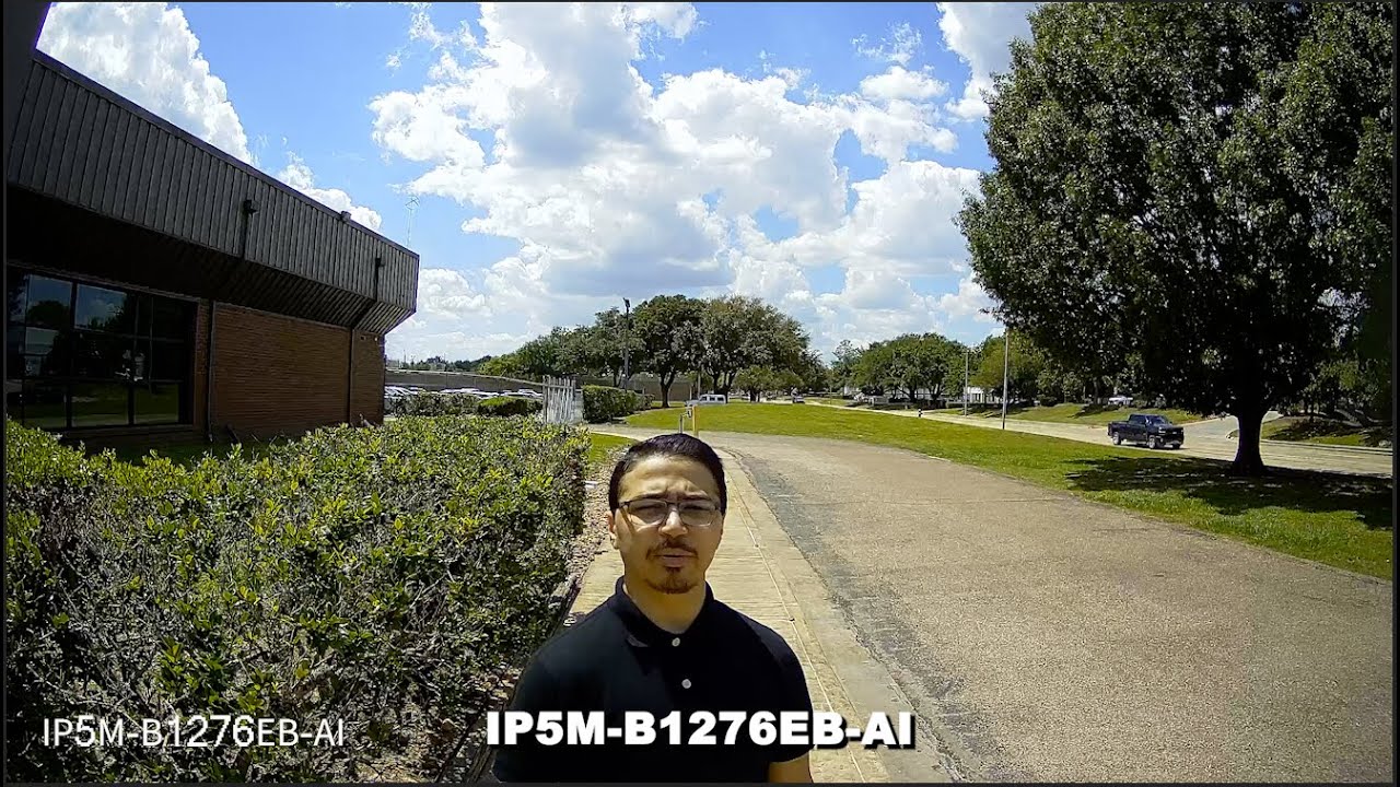 Amcrest 5MP AI PoE IP Camera Review Model IP5M-B1276EW-AI (B1276EB) Human Face Vehicle Detection