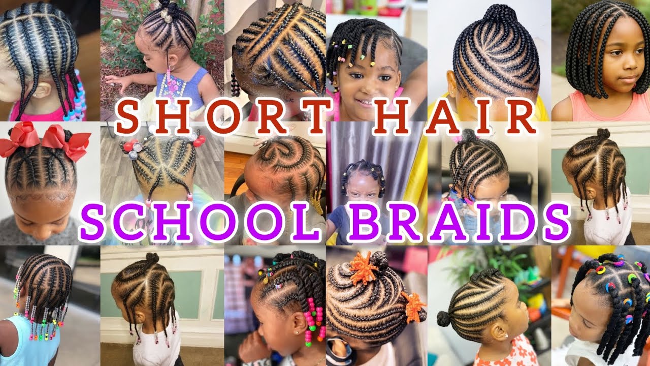 Back To School Braids Hairstyles for Little Girls with Short Hair/Cute Kids Hairstyles 2026#foryou